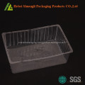 Disposable clear plastic cake tray